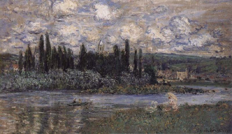 Claude Monet View of Vetheuil France oil painting art